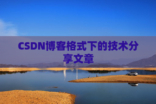 CSDN博客格式下的技术分享文章